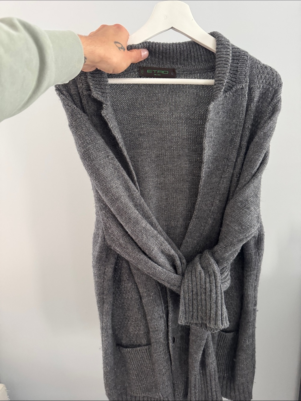 ETRO long knit cardi size large